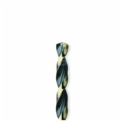 Jobber Length Drill Bit: 3/8" (0.3750) Dia, 135 deg, HSS