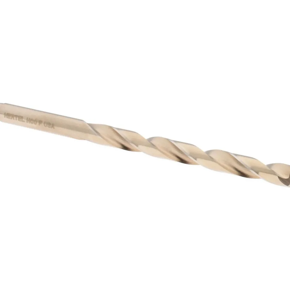 Jobber Length Drill Bit: Letter F (0.2570) Dia, 135 deg, Cobalt