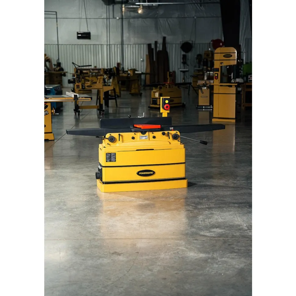 Jointer: 8" Max Width, 1/2" Max Depth, 230 V, Single Phase, 2 hp, 7000 RPM