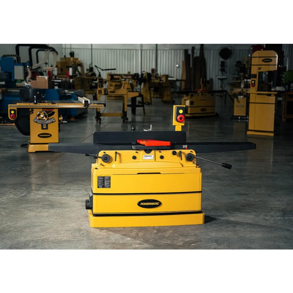 Jointer: 8" Max Width, 1/2" Max Depth, 230 V, Single Phase, 2 hp, 7000 RPM