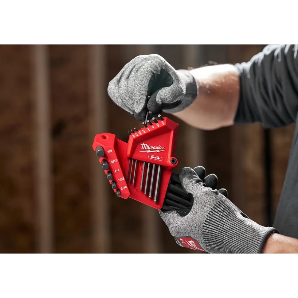 22-Key Ball End SAE & Metric L-Style Hex Key Set