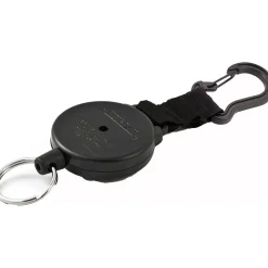 Key Control: Type: Retractable Key Chain; Number of Keys: 15; Color: Black