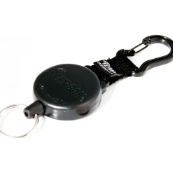 Key Control: Type: Retractable Key Chain; Number of Keys: 15; Color: Black