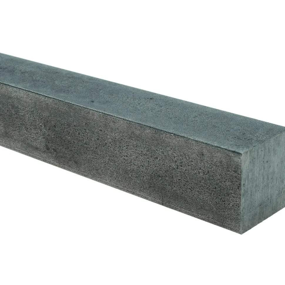Key Stock: 3/8" High, 3/8" Wide, 12" Long, Stainless Steel, Plain Finish