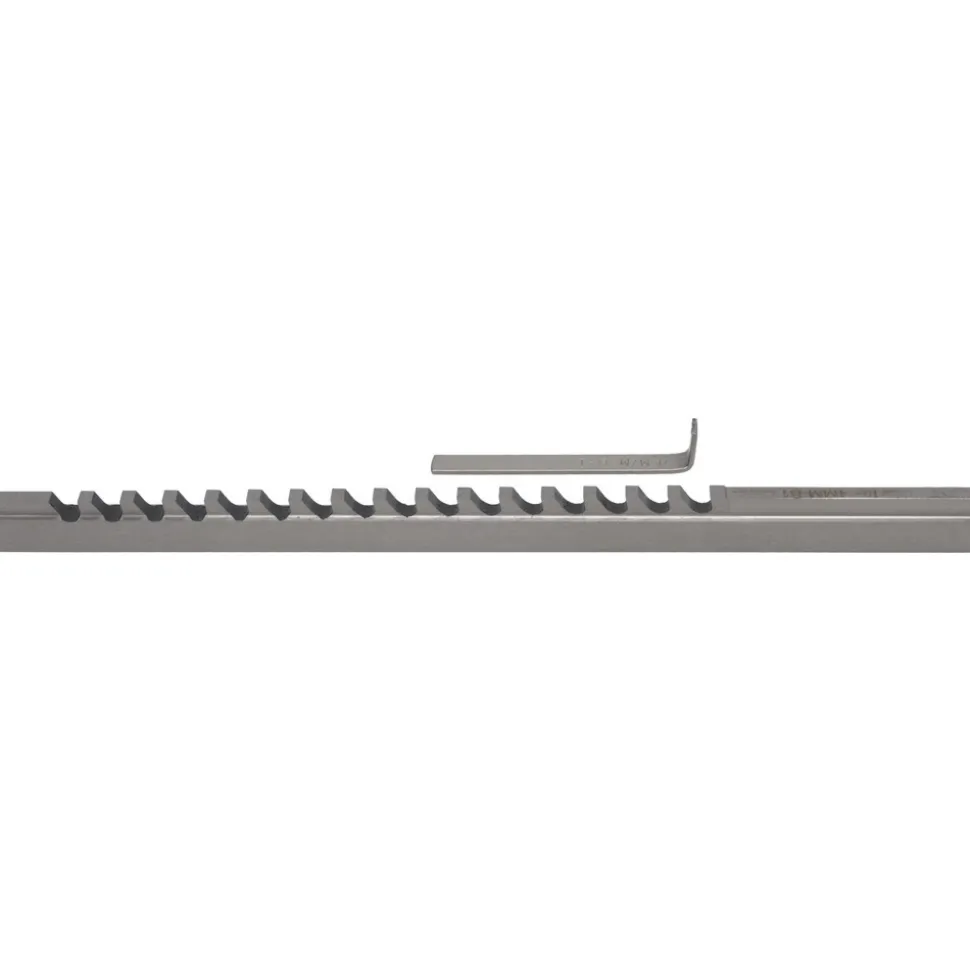 Keyway Broach: Style B-1, High Speed Steel, 4 mm Wide