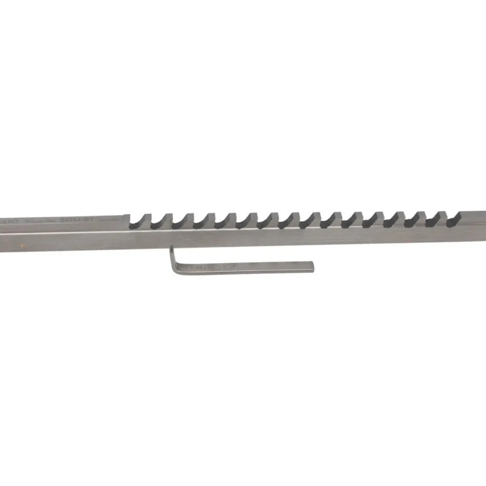 Keyway Broach: Style B-1, High Speed Steel, 5 mm Wide
