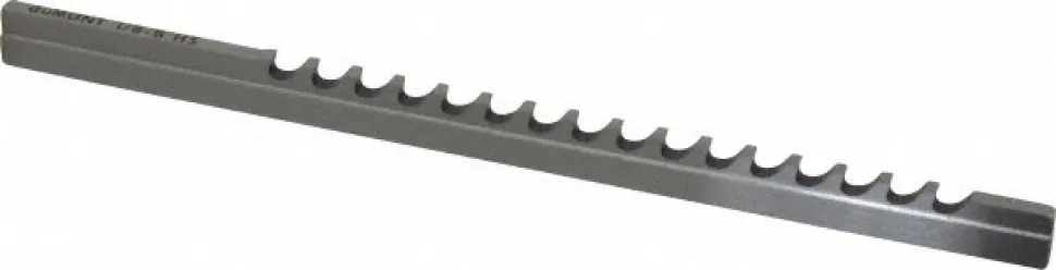 Keyway Broach: Style B, High Speed Steel, 1/8" Wide