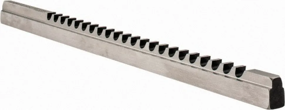 Keyway Broach: Style C, High Speed Steel, 1/4" Wide