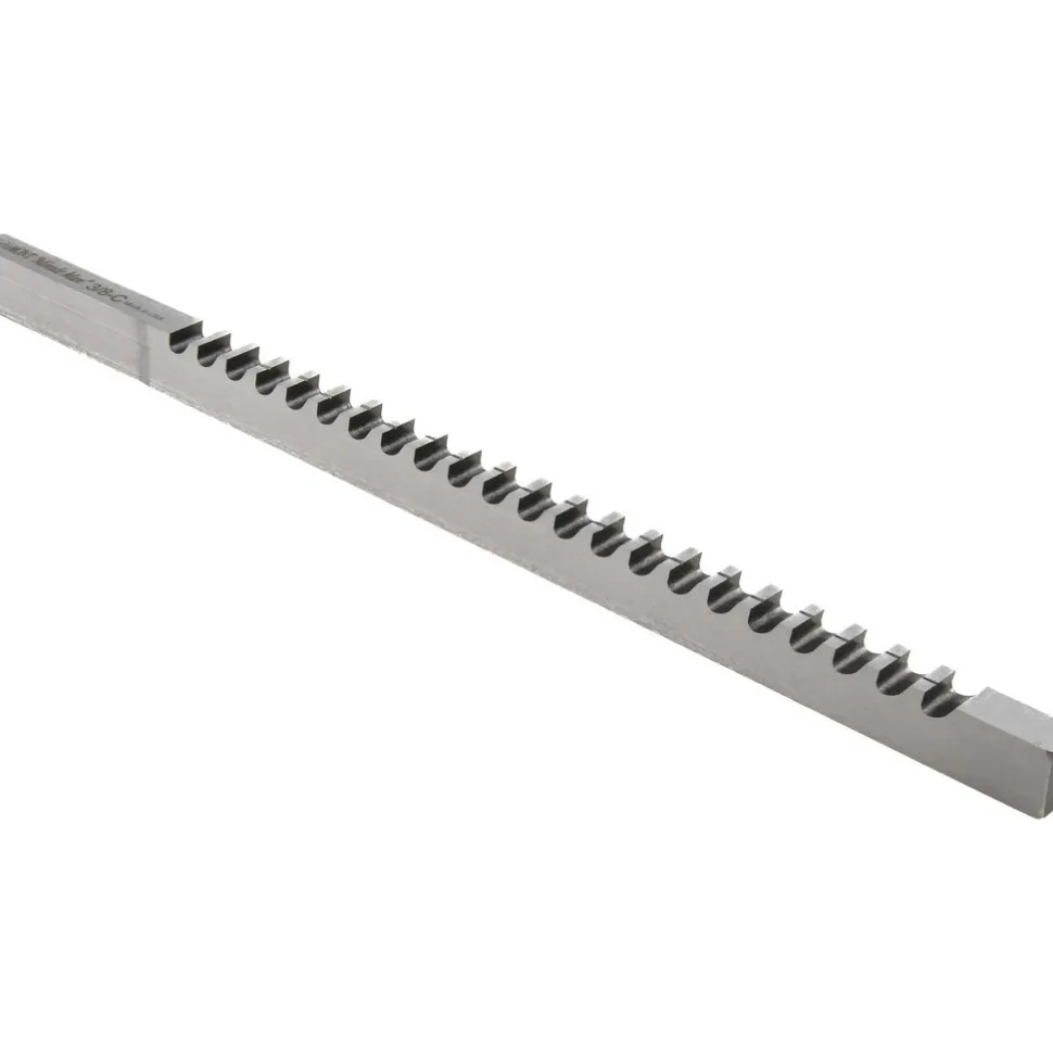 Keyway Broach: Style C, High Speed Steel, 3/8" Wide