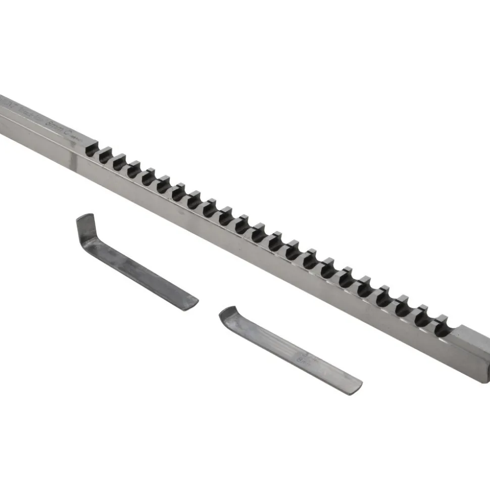 Keyway Broach: Style C-1, High Speed Steel, 8 mm Wide