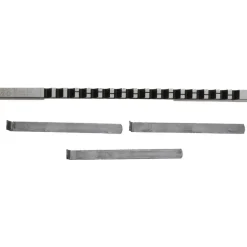 Keyway Broach: Style D, High Speed Steel, 1/2" Wide