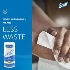 Kitchen Paper Towels (41482), with Fast-Drying Absorbency Pockets™, White, Perforated Standard Paper Towel Rolls