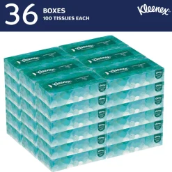 Kleenex Facial Tissue for Business (21400), Flat Tissue Boxes