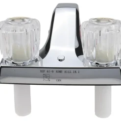 Knob Handle, Deck Plate Bathroom Faucet