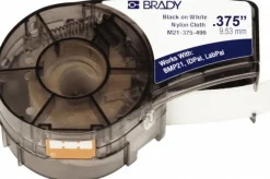 Label Maker Label: White, Flexible Nylon, 3/8" OAW