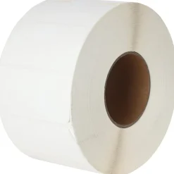 Label Maker Label: White, Matte Coated Facestock, 2" OAL, 4" OAW