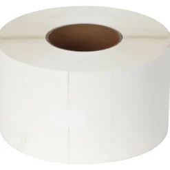 Label Maker Label: White, Matte Coated Facestock, 2" OAL, 4" OAW
