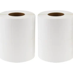 Label Maker Label: White, Matte Coated Facestock, 6" OAL, 4" OAW