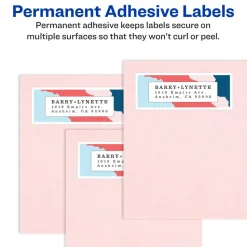 Label Maker Label: White, Paper, 2-5/8" OAL, 750 per Roll