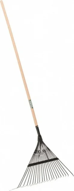 Landscape Rake with 48" Straight Wood Handle
