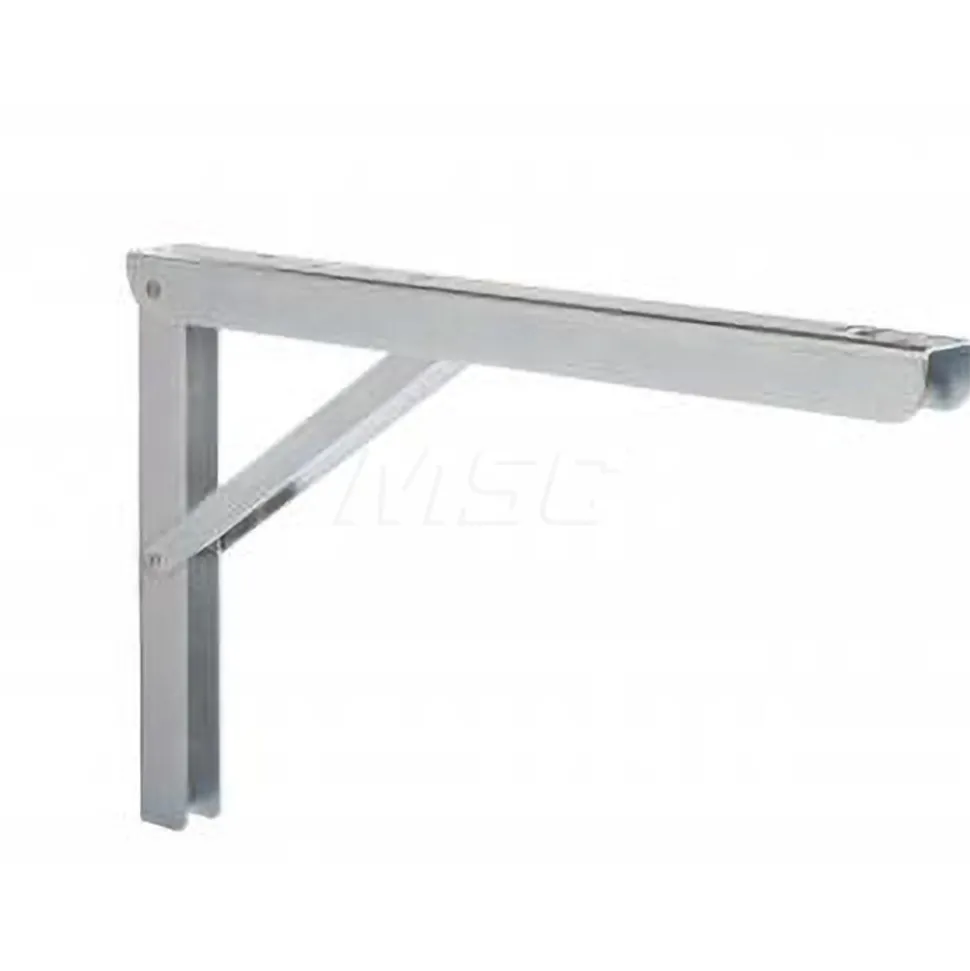 750 Lb Capacity, Anachrome Steel Coated, Folding L-Bracket