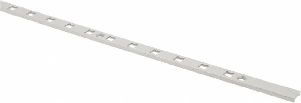 99 Lb Capacity, Anodized Satin Aluminum, Single Slot Shelf Surface Mount Bracket