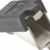 16.5 Lb Capacity, Black/Satin Stainless Steel Coated, Shelf Bracket