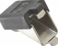 16.5 Lb Capacity, Black/Satin Stainless Steel Coated, Shelf Bracket