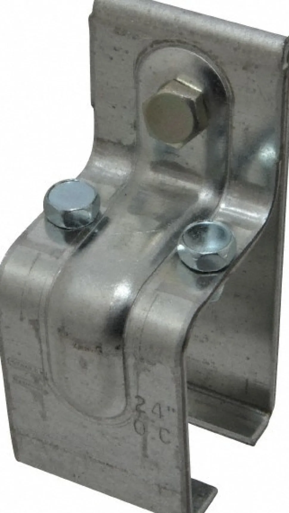 300 Lb Capacity, Galvanized, Single Splice Box Rail Bracket