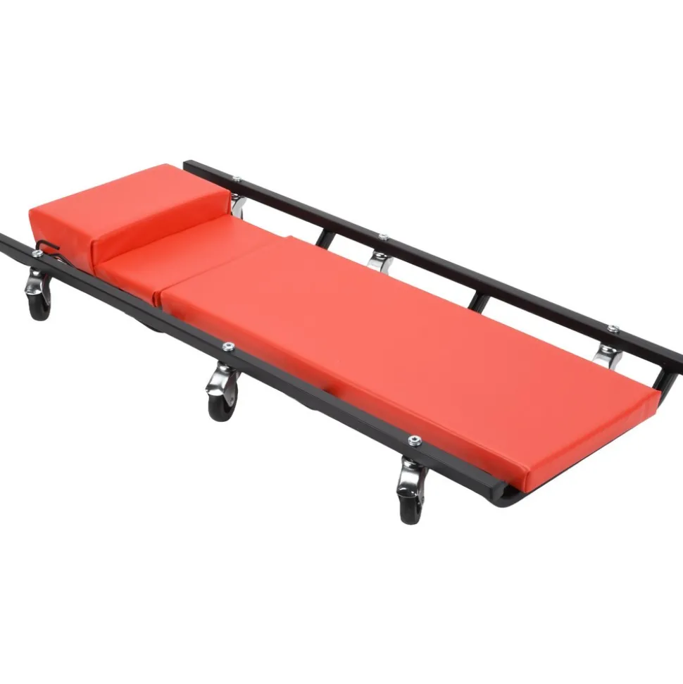 330 Lb Capacity, 6 Wheel Creeper with Adjustable Headrest