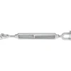 1,200 Lb Load Limit, 3/8" Thread Dia, 6" Take Up, Steel Jaw & Jaw Turnbuckle