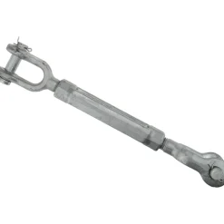 10,000 Lb Load Limit, 1" Thread Dia, 6" Take Up, Steel Jaw & Jaw Turnbuckle