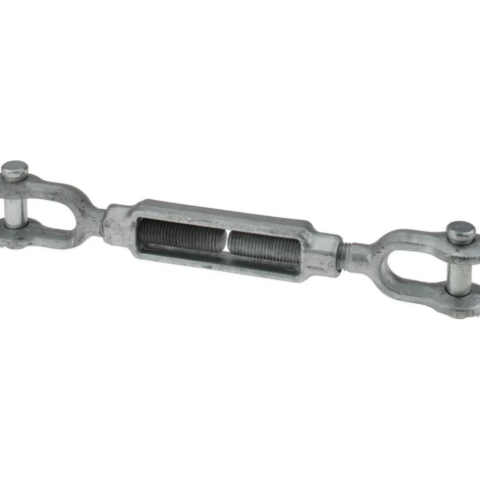 10,000 Lb Load Limit, 1" Thread Dia, 6" Take Up, Steel Jaw & Jaw Turnbuckle
