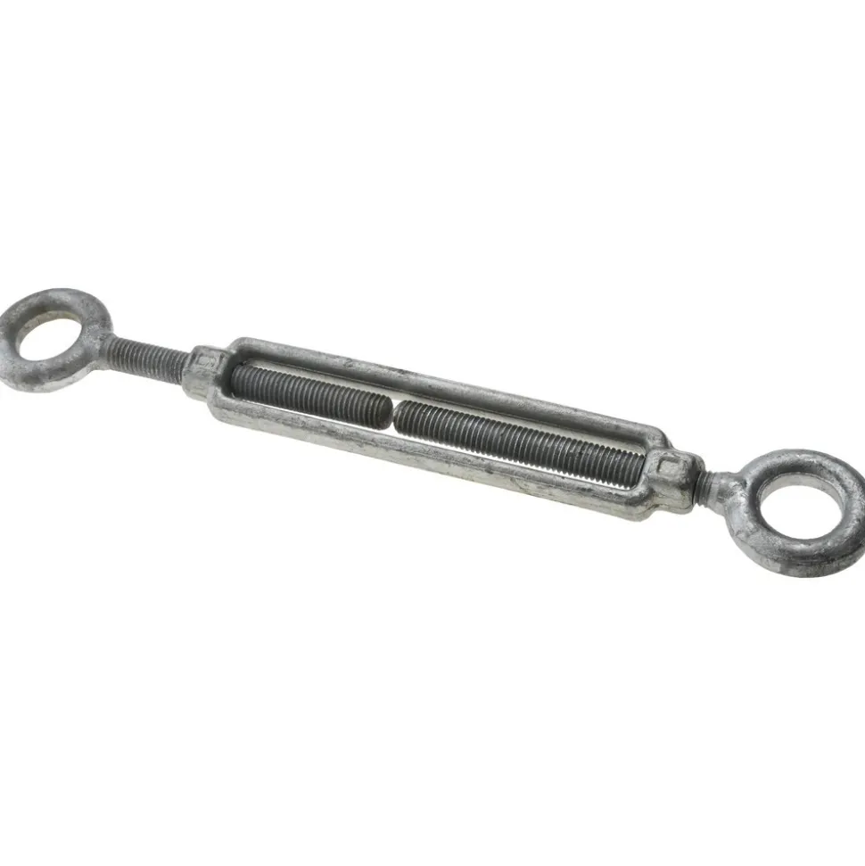 2,200 Lb Load Limit, 1/2" Thread Dia, 6" Take Up, Steel Eye & Eye Turnbuckle