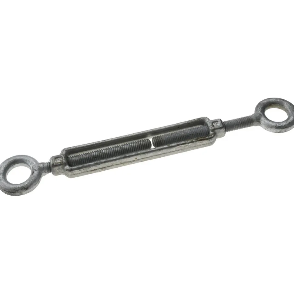 2,200 Lb Load Limit, 1/2" Thread Dia, 6" Take Up, Steel Eye & Eye Turnbuckle