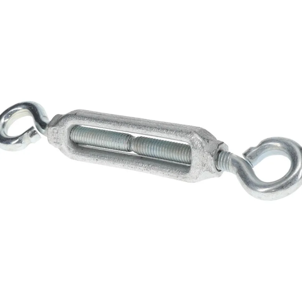 144 Lb Load Limit, 3/8" Thread Dia, 2-7/8" Take Up, Malleable Iron Eye & Eye Turnbuckle
