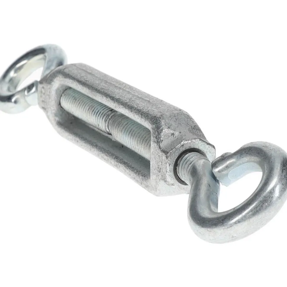 144 Lb Load Limit, 3/8" Thread Dia, 2-7/8" Take Up, Malleable Iron Eye & Eye Turnbuckle