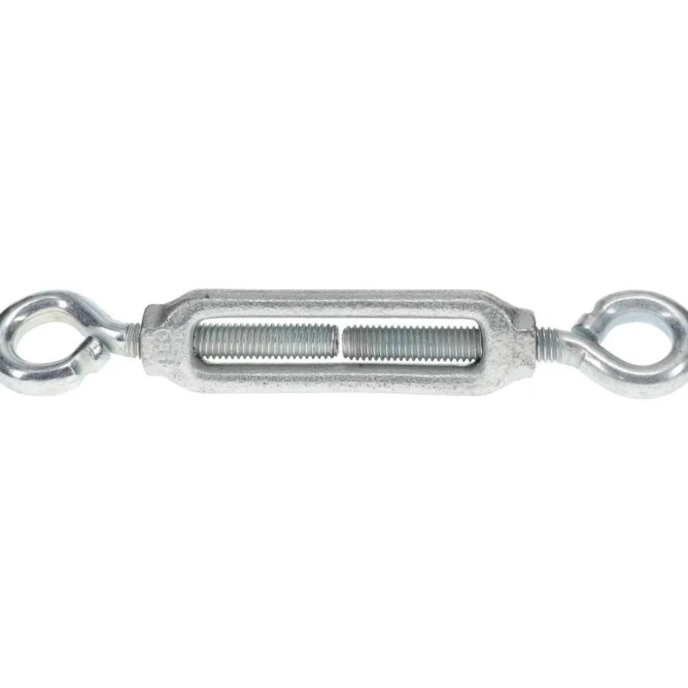 144 Lb Load Limit, 3/8" Thread Dia, 2-7/8" Take Up, Malleable Iron Eye & Eye Turnbuckle