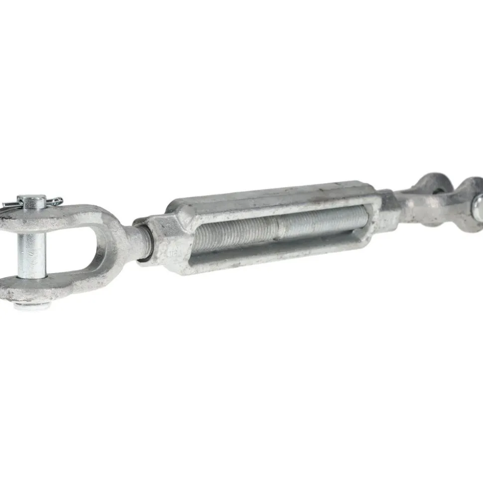 5,200 Lb Load Limit, 3/4" Thread Dia, 6" Take Up, Steel Jaw & Jaw Turnbuckle