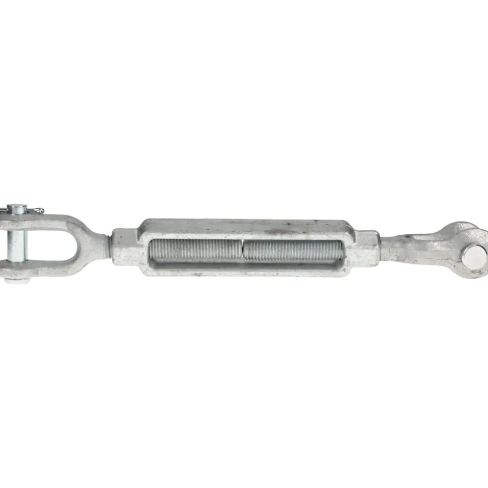 5,200 Lb Load Limit, 3/4" Thread Dia, 6" Take Up, Steel Jaw & Jaw Turnbuckle