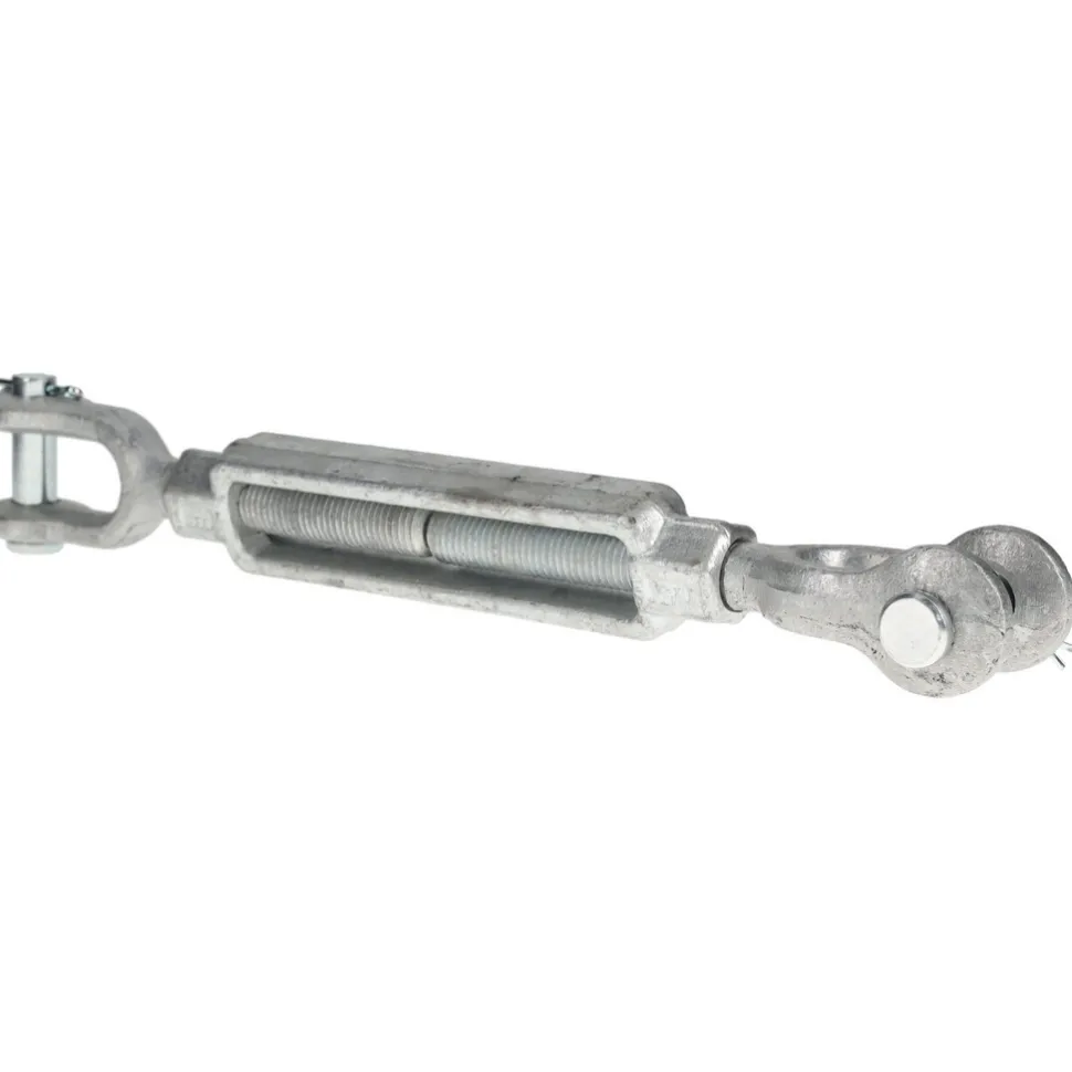 5,200 Lb Load Limit, 3/4" Thread Dia, 6" Take Up, Steel Jaw & Jaw Turnbuckle