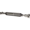 2,200 Lb Load Limit, 1/2" Thread Dia, 6" Take Up, Stainless Steel Jaw & Jaw Turnbuckle
