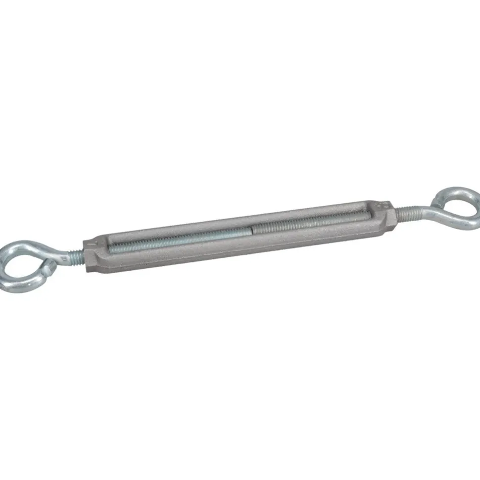 144 Lb Load Limit, 3/8" Thread Dia, 2-7/8" Take Up, Aluminum Eye & Eye Turnbuckle