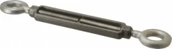 2,200 Lb Load Limit, 1/2" Thread Dia, 6" Take Up, Stainless Steel Eye & Eye Turnbuckle