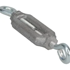 36 Lb Load Limit, #8 Thread Dia, 1-1/4" Take Up, Aluminum Eye & Eye Turnbuckle