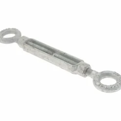 3,500 Lb Load Limit, 5/8" Thread Dia, 6" Take Up, Steel Eye & Eye Turnbuckle