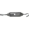 44 Lb Load Limit, #10 Thread Dia, 1-1/2" Take Up, Aluminum Hook & Hook Turnbuckle