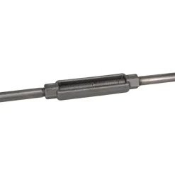 7,200 Lb Load Limit, 7/8" Thread Dia, 6" Take Up, Steel Stub & Stub Turnbuckle