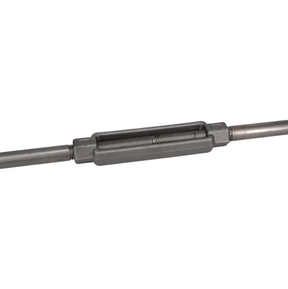 7,200 Lb Load Limit, 7/8" Thread Dia, 6" Take Up, Steel Stub & Stub Turnbuckle