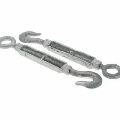 3,500 Lb Load Limit, 5/8" Thread Dia, 6" Take Up, Steel Hook & Eye Turnbuckle
